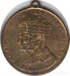 Медаль. Великобритания. Коронация Георга VI и Елизаветы. 1937 год.