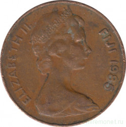 Монета. Фиджи. 2 цента 1985 год.