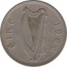 Монета. Ирландия. 1 шиллинг 1966 год. ав.