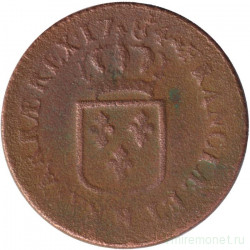 Монета. Франция. 1 соль 1784 год. (R). Людовик XVI.