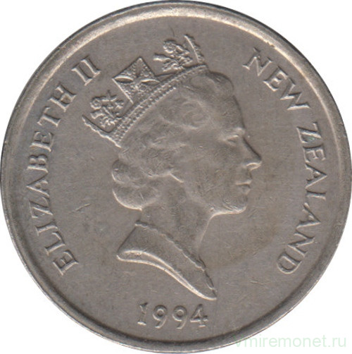Монета. Новая Зеландия. 5 центов 1994 год.