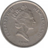Монета. Новая Зеландия. 5 центов 1994 год. ав.