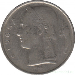 Монета. Бельгия. 5 франков 1965 год. BELGIQUE.