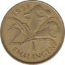 Монета. Свазиленд. 2 эмалангели 1998 год. ав.