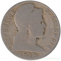 Монета. Колумбия. 5 сентаво 1938 год.