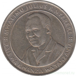 Монета. Танзания. 10 шиллингов 1991 год.