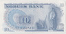 Банкнота. Норвегия. 10 крон 1976 год. Тип 36b. рев.