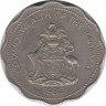 Монета. Багамские острова. 10 центов 1982 год. ав.