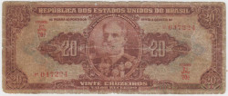 Банкнота. Бразилия. 20 крузейро 1950 год. Тип 144. (без подписи).