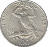 Монета. Чехословакия. 100 крон 1948 год. 30 лет независимости. ав.