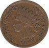 Монета. США. 1 цент 1907 год. ав.