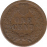 Монета. США. 1 цент 1907 год. рев.