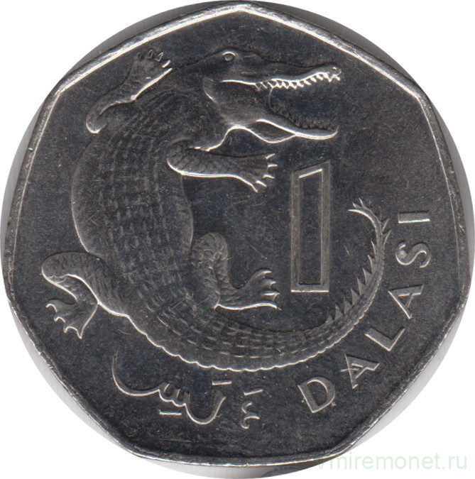 Монета. Гамбия. 1 даласи 2016 год.