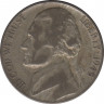 Монета. США. 5 центов 1945 год. Монетный двор D. ав.
