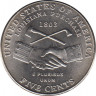 Монета. США. 5 центов 2004 год. 200 лет экспедиции Льюиса и кларка - Приобретение Луизианы. Монетный двор P. ав.