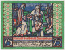 Бона. Нотгельд. Германия. Курорт Липпспринге. 75 пфеннигов 1921 год. Вариант 805.1.3. рев.