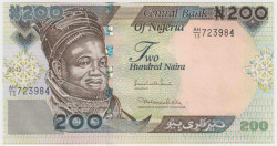Банкнота. Нигерия. 200 найр 2012 год. Тип 29к.