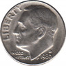 Монета. США. 10 центов 1980 год. Монетный двор D. ав.