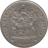 Монета. Южно-Африканская республика (ЮАР). 20 центов 1984 год. ав.