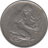 Монета. ФРГ. 50 пфеннигов 1973 год. Монетный двор - Гамбург (J). ав.