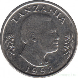 Монета. Танзания. 1 шиллинг 1992 год.