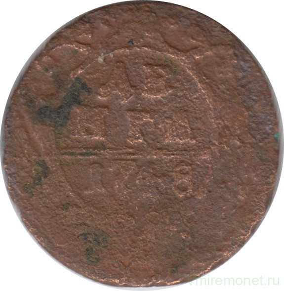 Монета. Россия. Деньга 1748 год.