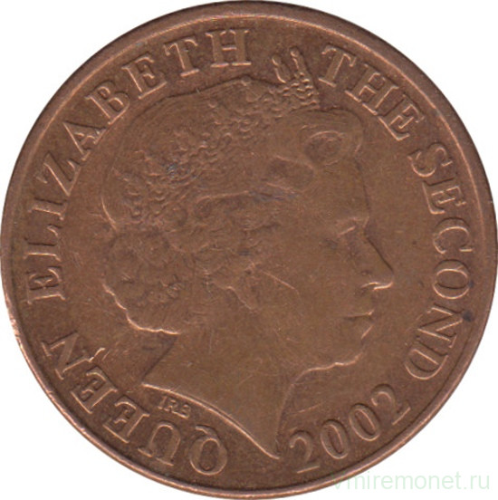Монета. Великобритания. Джерси. 1 пенни 2002 год.