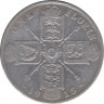 Монета. Великобритания. 1 флорин (2 шиллинга) 1915 год. ав.