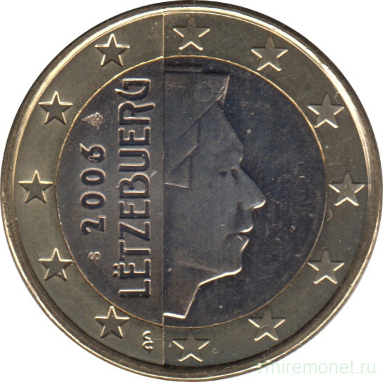 Монета. Люксембург. 1 евро 2006 год.