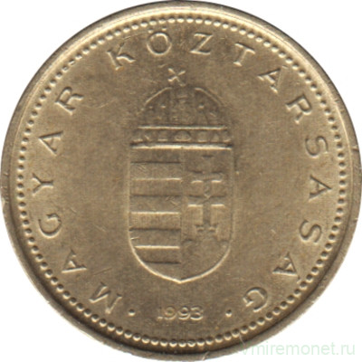 Монета. Венгрия. 1 форинт 1993 год.