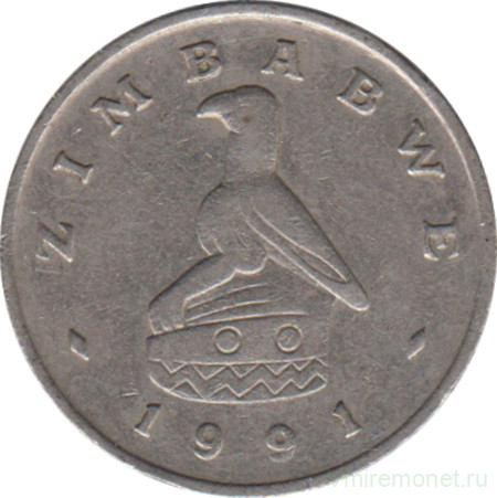 Монета. Зимбабве. 5 центов 1991 год.