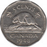 Монета. Канада. 5 центов 1948 год. ав.