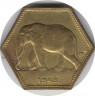 Монета. Бельгийское Конго. 2 франка 1943 год. ав.