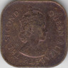 Монета. Малайя и Британское Борнео (Малайзия). 1 цент 1961 год. рев.