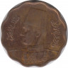 Монета. Египет. 10 миллимов 1938 год. Бронза. рев.