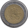 Монета. Перу. 2 соля 1995 год. рев.