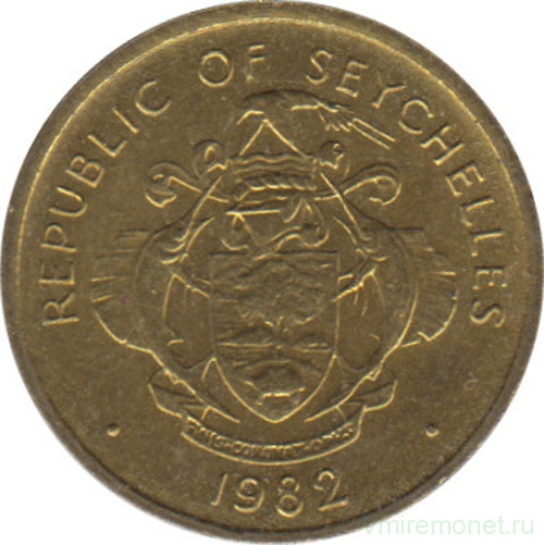 Монета. Сейшельские острова. 1 цент 1982 год.