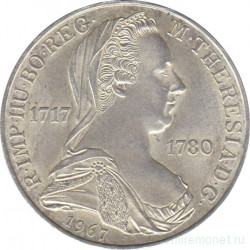 Монета. Австрия. 25 шиллингов 1967 год. 250 лет со дня рождения Марии Терезии.