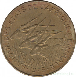 Монета. Центральноафриканский экономический и валютный союз (ВЕАС). 10 франков 1975 год.