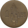 Монета. Румыния. 1 лей 1939 год. рев.