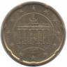 Монета. Германия. 20 центов 2011 год. (D).  