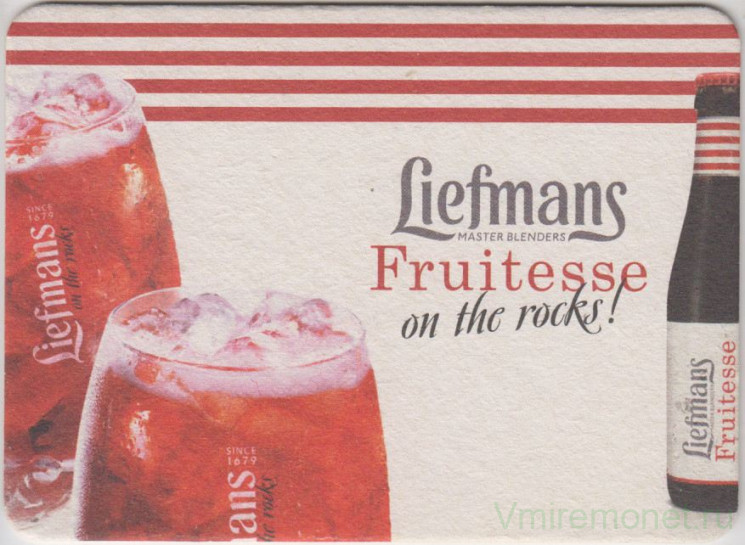 Подставка. Пиво  "Liefmans Fruitesse".