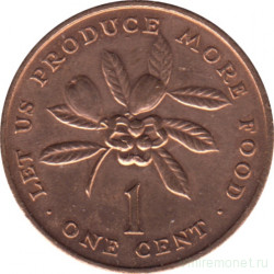 Монета. Ямайка. 1 цент 1973 год. ФАО.