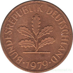 Монета. ФРГ. 2 пфеннига 1979 год. Монетный двор - Мюнхен (D).