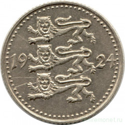 Монета. Эстония. 1 марка 1924 год.
