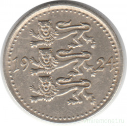 Монета. Эстония. 1 марка 1924 год.