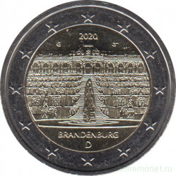 Монета. Германия. 2 евро 2020 год. Бранденбург (G).