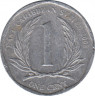 Монета. Восточные Карибские государства. 1 цент 2008 год. ав.