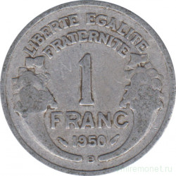 Монета. Франция. 1 франк 1950 год. Монетный двор - Бомон-ле-Роже.