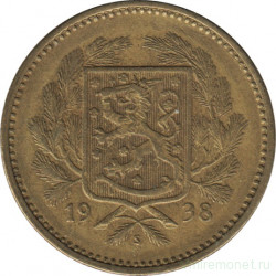 Монета. Финляндия. 5 марок 1938 год.